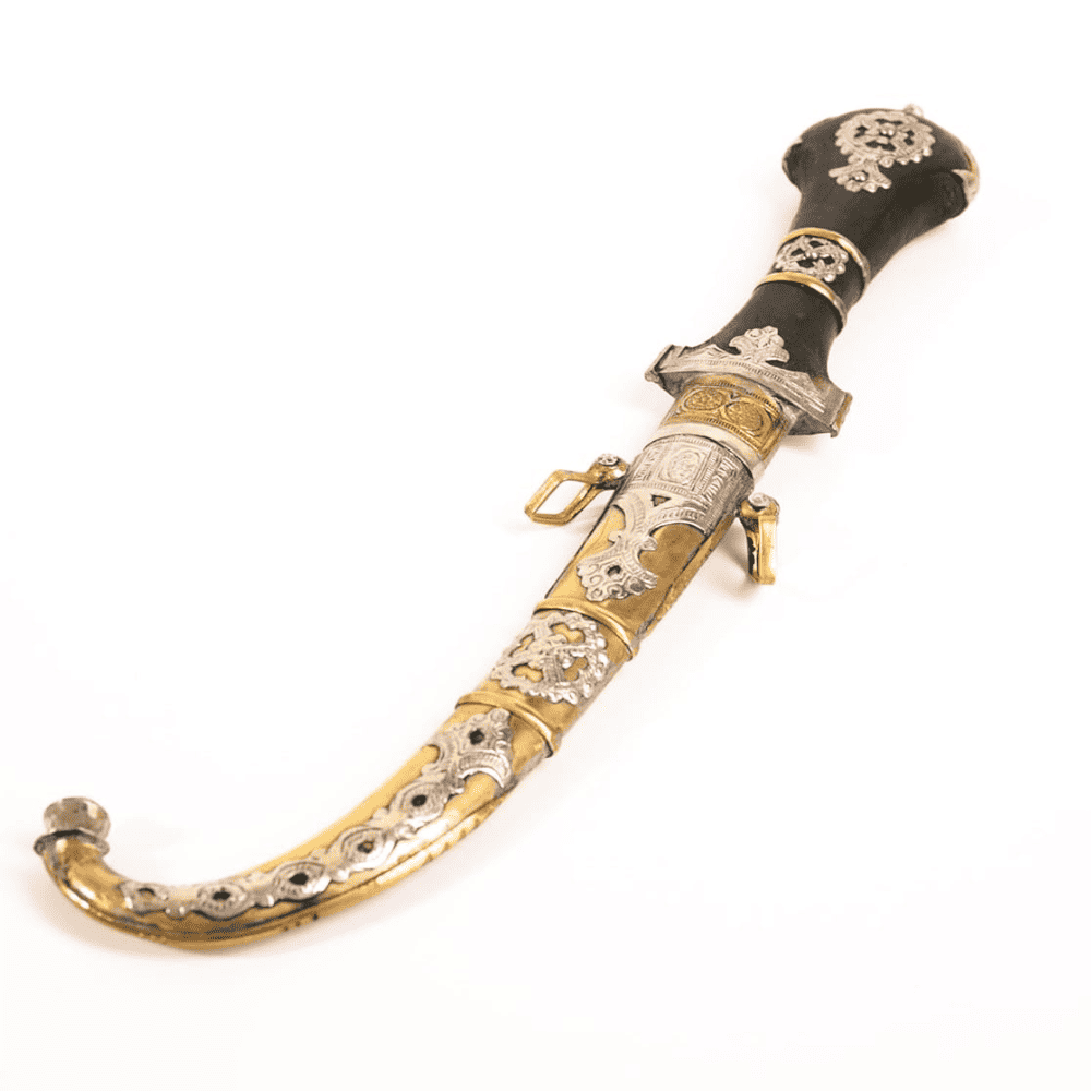 Handmade Moroccan Koummya Dagger – Berber Curved Knife