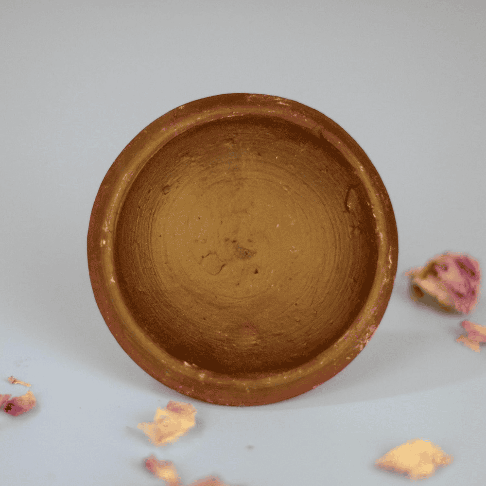 Authentic Moroccan Clay Pot Lip Stain Red Brick Matte Finish - Image 3