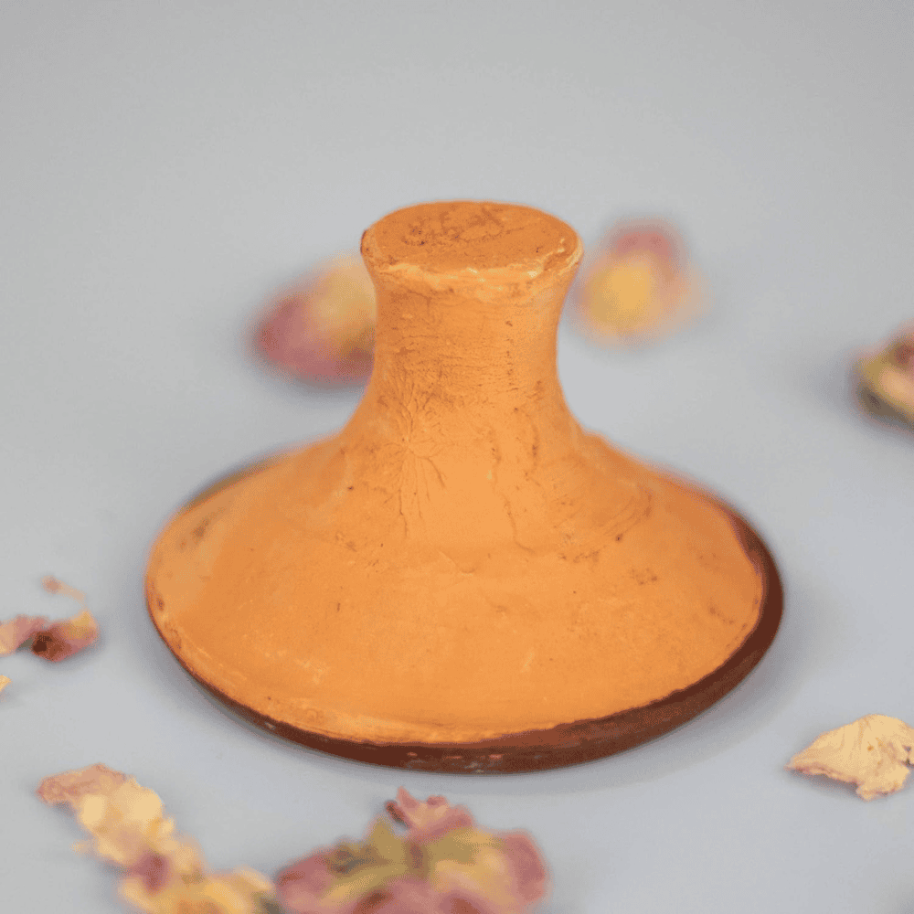 Authentic Moroccan Clay Pot Lip Stain Red Brick Matte Finish - Image 2