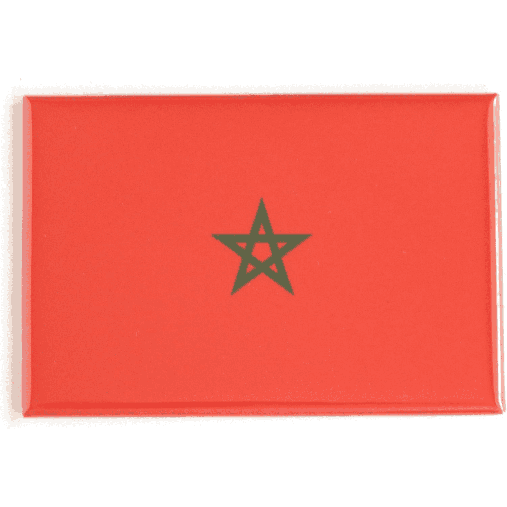 Morocco Flag Fridge Magnet Moroccan Souvenir Kitchen Decor