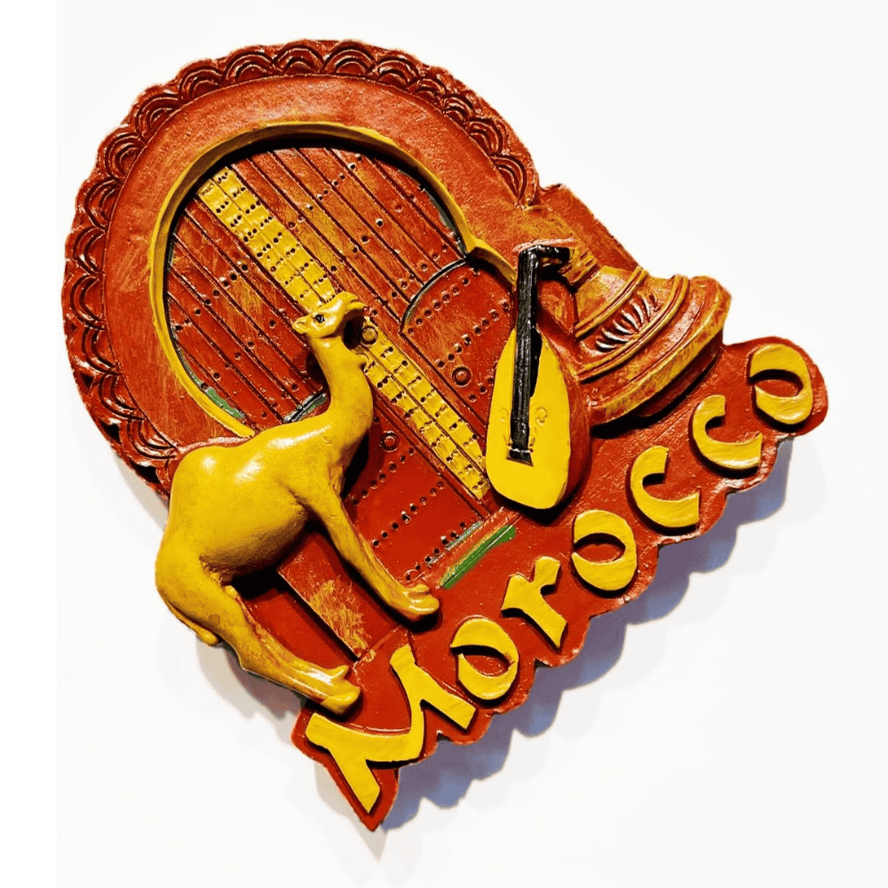 Morocco Camel Resin Fridge Magnet Hand Painted Souvenir - Image 3