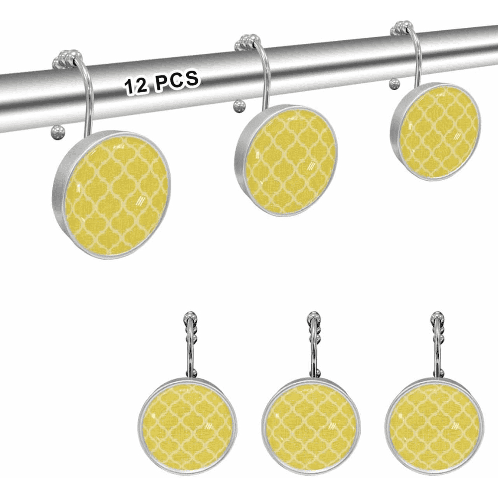 Morocco Shower Curtain Hooks Stainless Steel Decorative Ring - Image 3