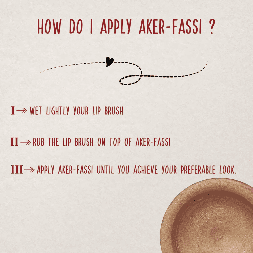Aker Fassi Moroccan Clay Pot Natural Lip & Cheek Stain - Image 2