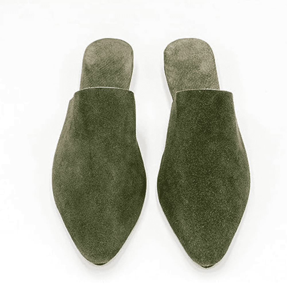 Suede Leather Mules for Women Handmade Moroccan Babouches - Image 6