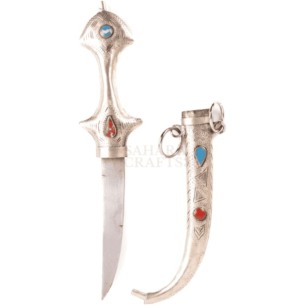 Set of 3 Moroccan Khanjar Handmade Stainless Steel Daggers - Image 3