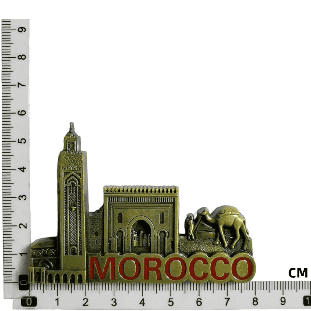 Authentic Moroccan Metal Refrigerator Magnet Gift Souvenir - Image 6