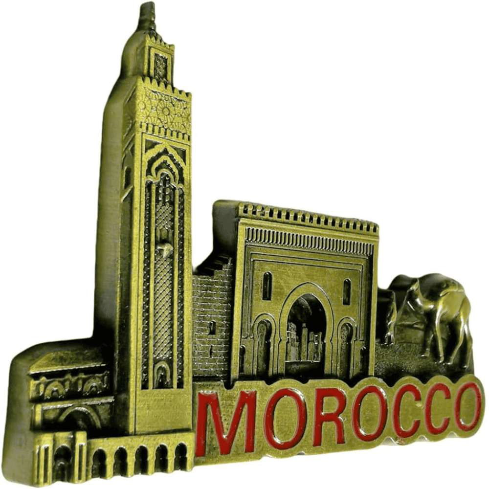 Authentic Moroccan Metal Refrigerator Magnet Gift Souvenir - Image 2