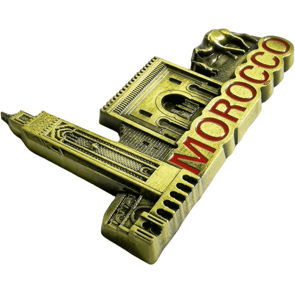 Authentic Moroccan Metal Refrigerator Magnet Gift Souvenir - Image 3