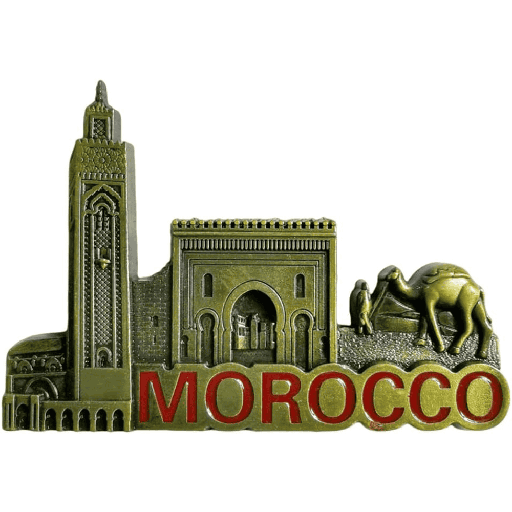 Authentic Moroccan Metal Refrigerator Magnet Gift Souvenir - Image 4