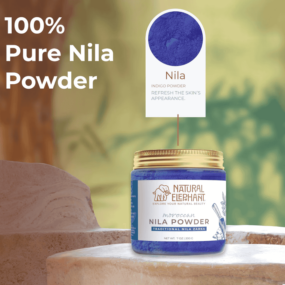 Moroccan Nila Zarka Powder 7oz | Pure Indigofera Tinctoria - Image 4