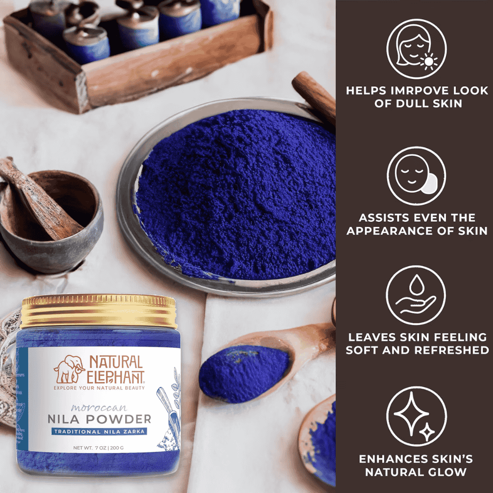 Moroccan Nila Zarka Powder 7oz | Pure Indigofera Tinctoria - Image 3