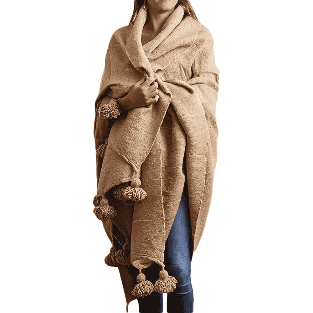 Moroccan Cotton Throw Blanket with Tassels for Boho Décor - Image 8