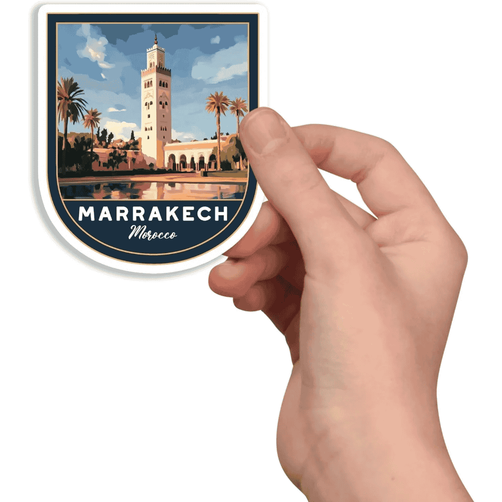 Marrakech Morocco Stickers | Waterproof Vinyl Travel Decals