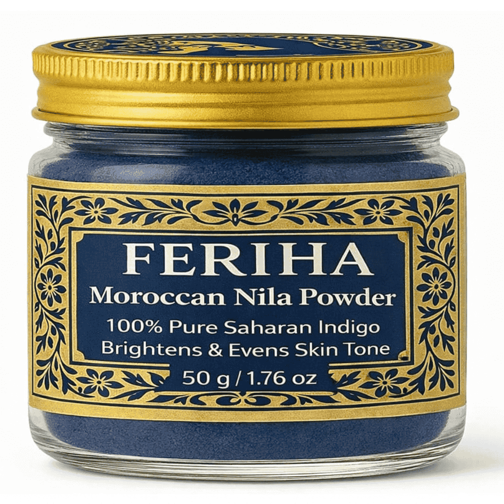 FERIHA Moroccan Nila Powder Mask for Face & Body Skincare