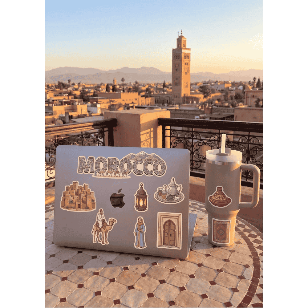 Morocco Sticker Sheet: Matte Vinyl Travel Decals & Souvenirs - Image 3