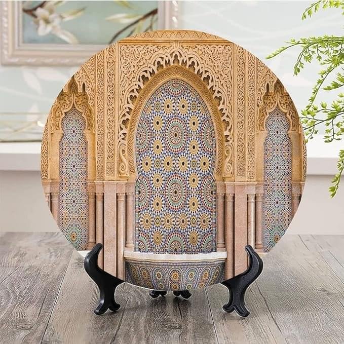 Moroccan Ceramic Hanging Decorative Plate Artistic Printing - Image 15