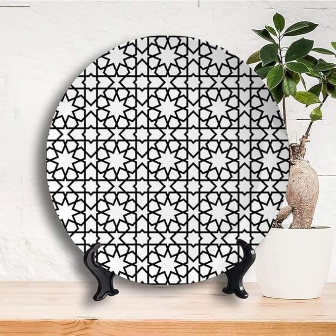 Moroccan Ceramic Hanging Decorative Plate Artistic Printing - Image 14