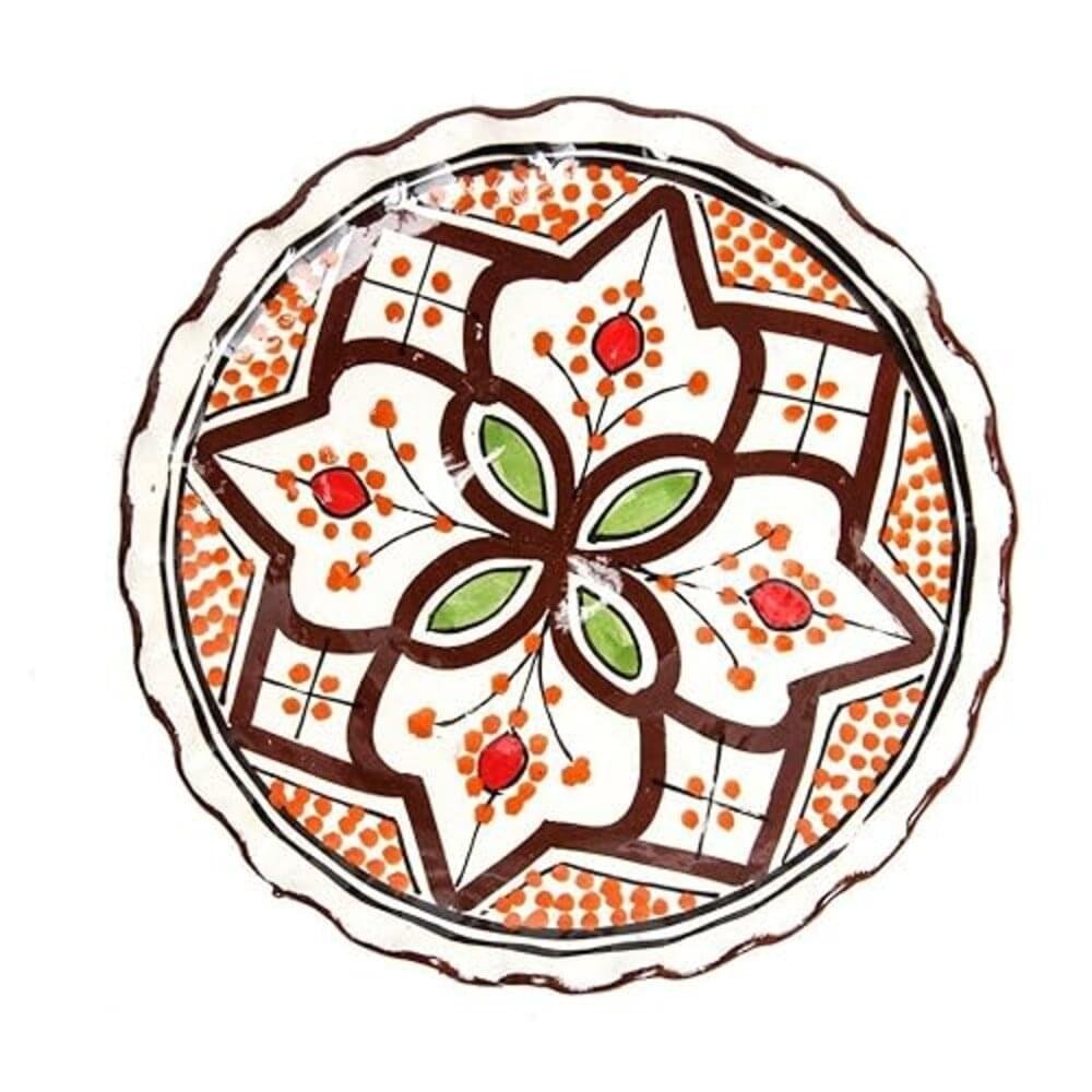 4 Small Multicolor Handpainted Moroccan Ceramic Plates
