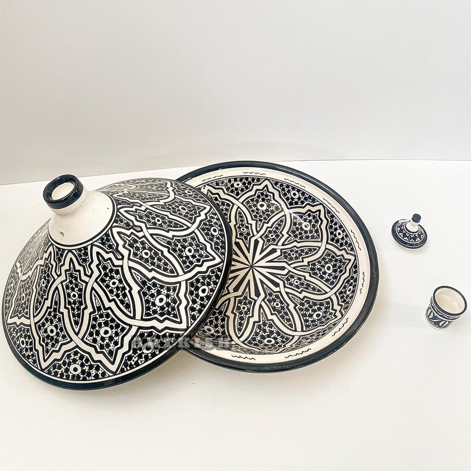 Handcrafted Ceramic & Pottery Moroccan Tagine - HandPainted