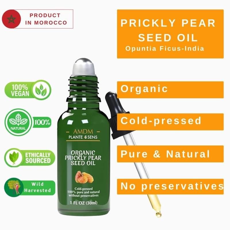 Moroccan Prickly Pear Seed Oil - face skin body nails & hair - Image 5