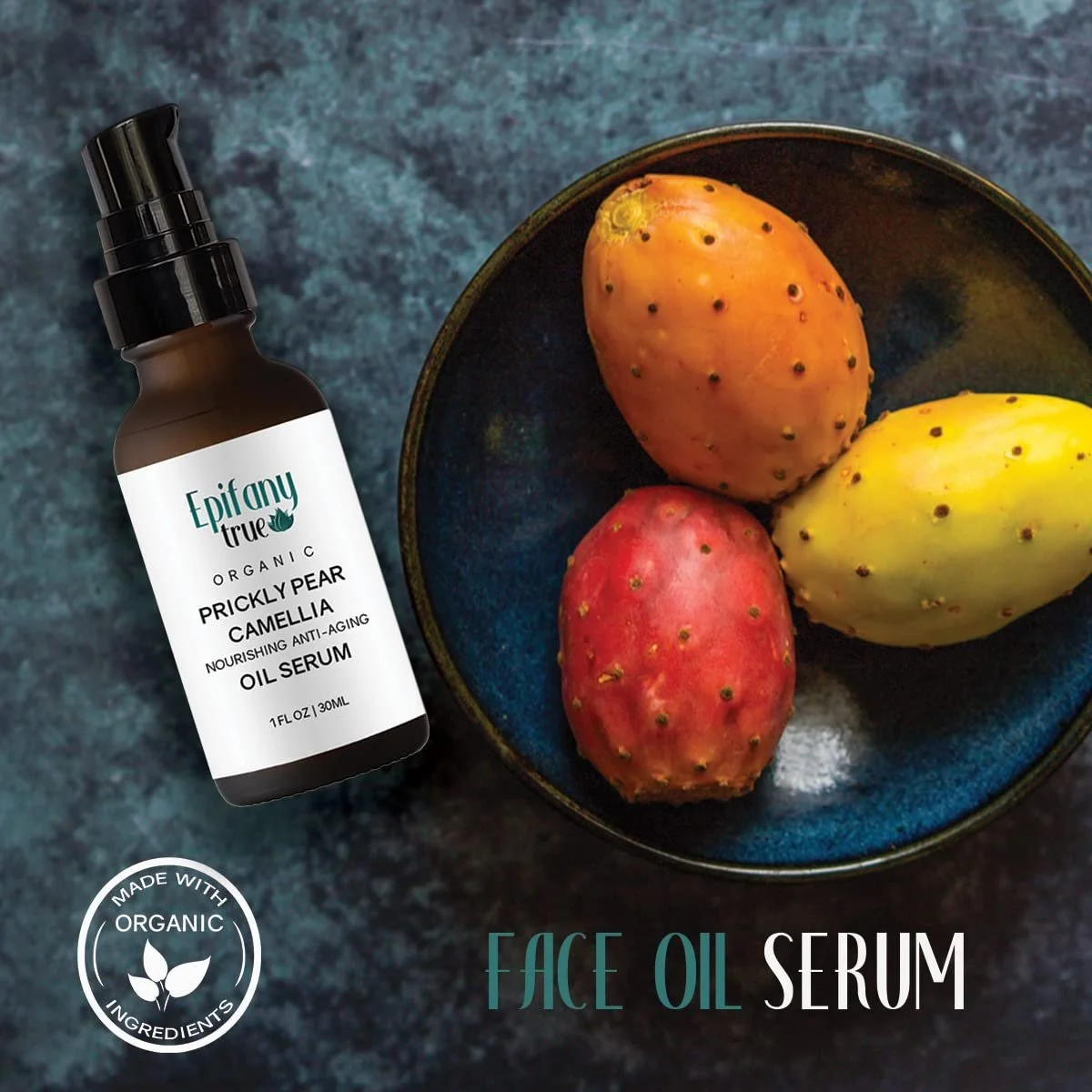 30ml Organic Moroccan Prickly Pear Face Oil Serum, Unscented
