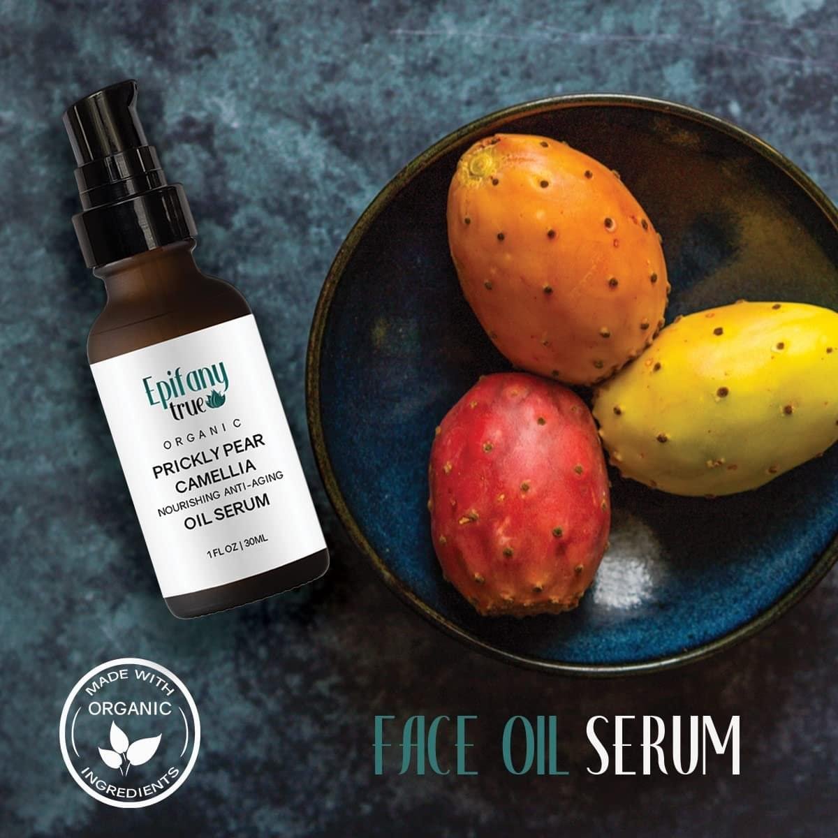 30ml Organic Moroccan Prickly Pear Face Oil Serum, Unscented