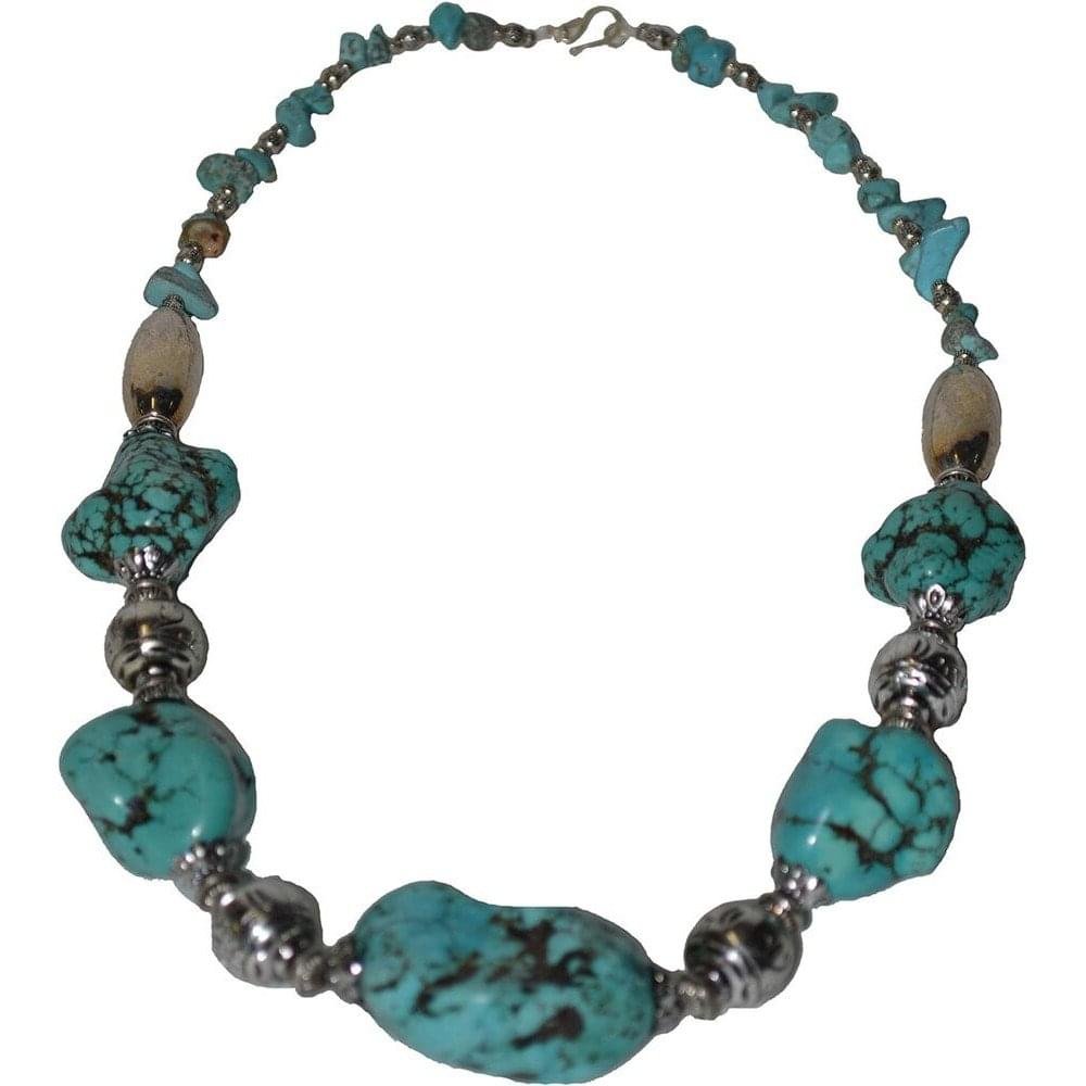 Moroccan Jewelry Berber Necklace Stone Turquoise, Beads