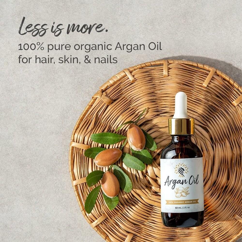 Moroccan Argan Oil for Hair, Skin, Nails, Cuticles, Face.