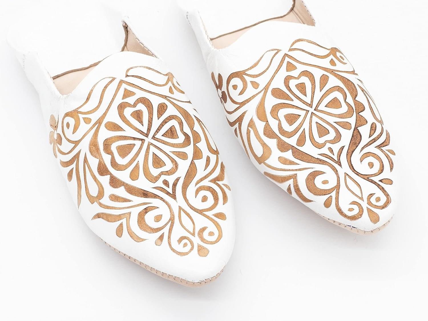 Moroccan Leather babouche slipper, women Handmade Babouches - Image 8
