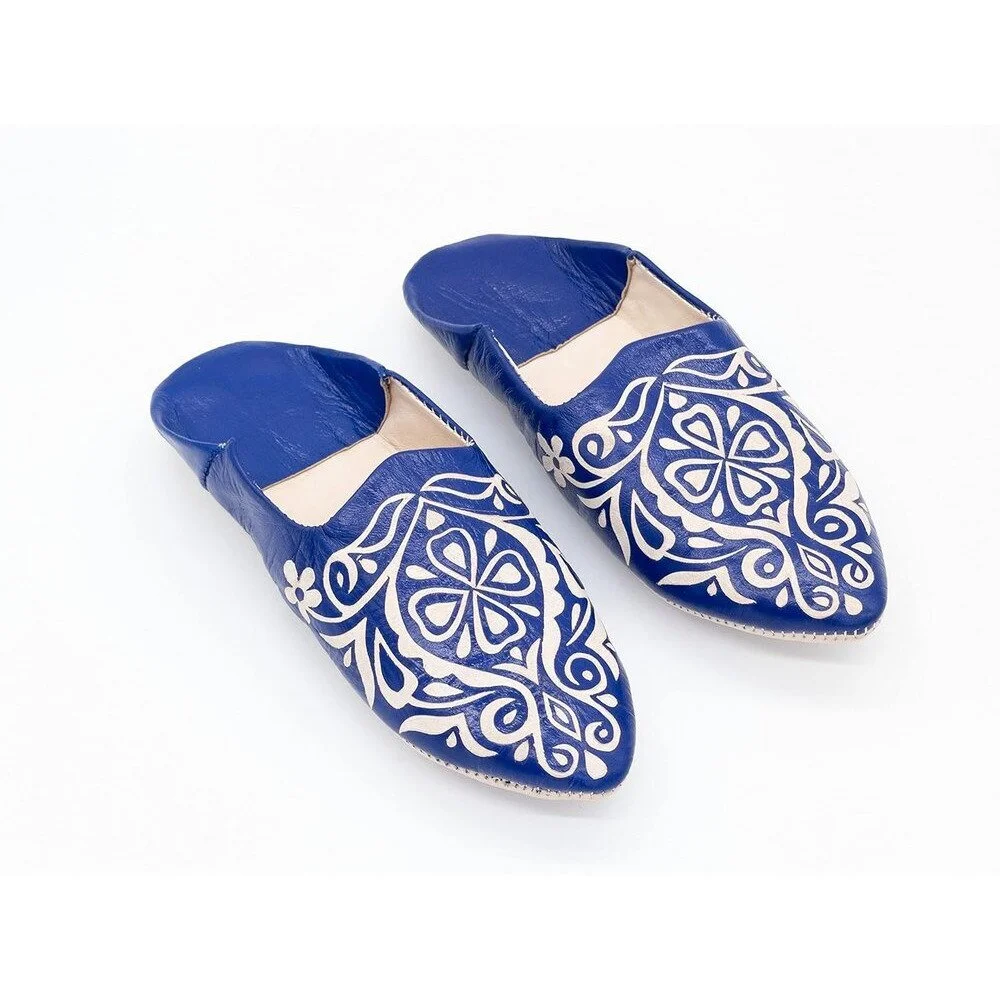 Moroccan Leather babouche slipper, women Handmade Babouches