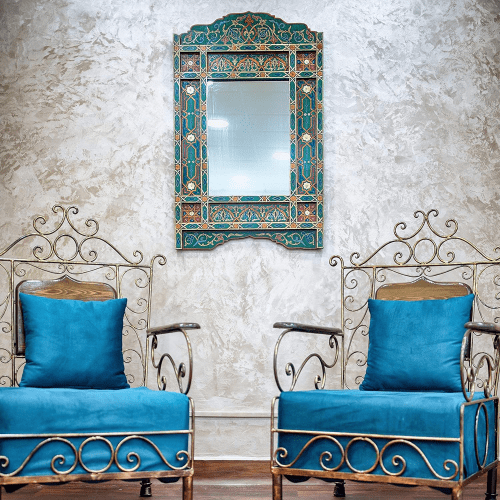 Handcrafted Moroccan Mirror - Rustic Elegance for Your Home - Image 3