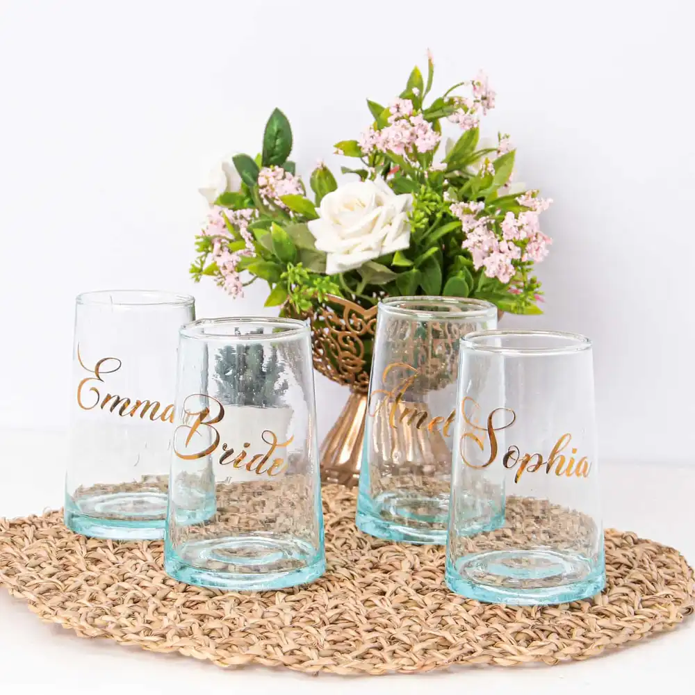 Moroccan Glassware Set – Customizable Drinking Glass Cups