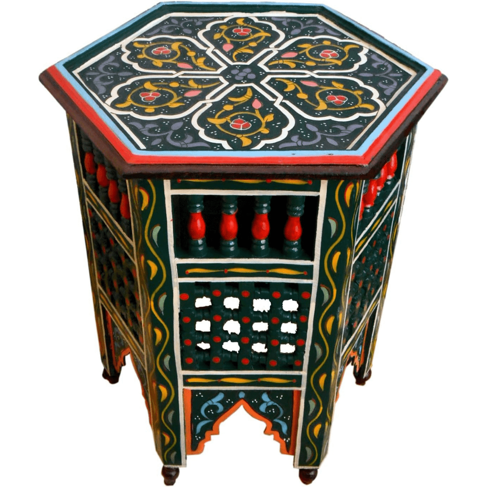 Handcrafted Moroccan Wood Table | Moucharabi Design