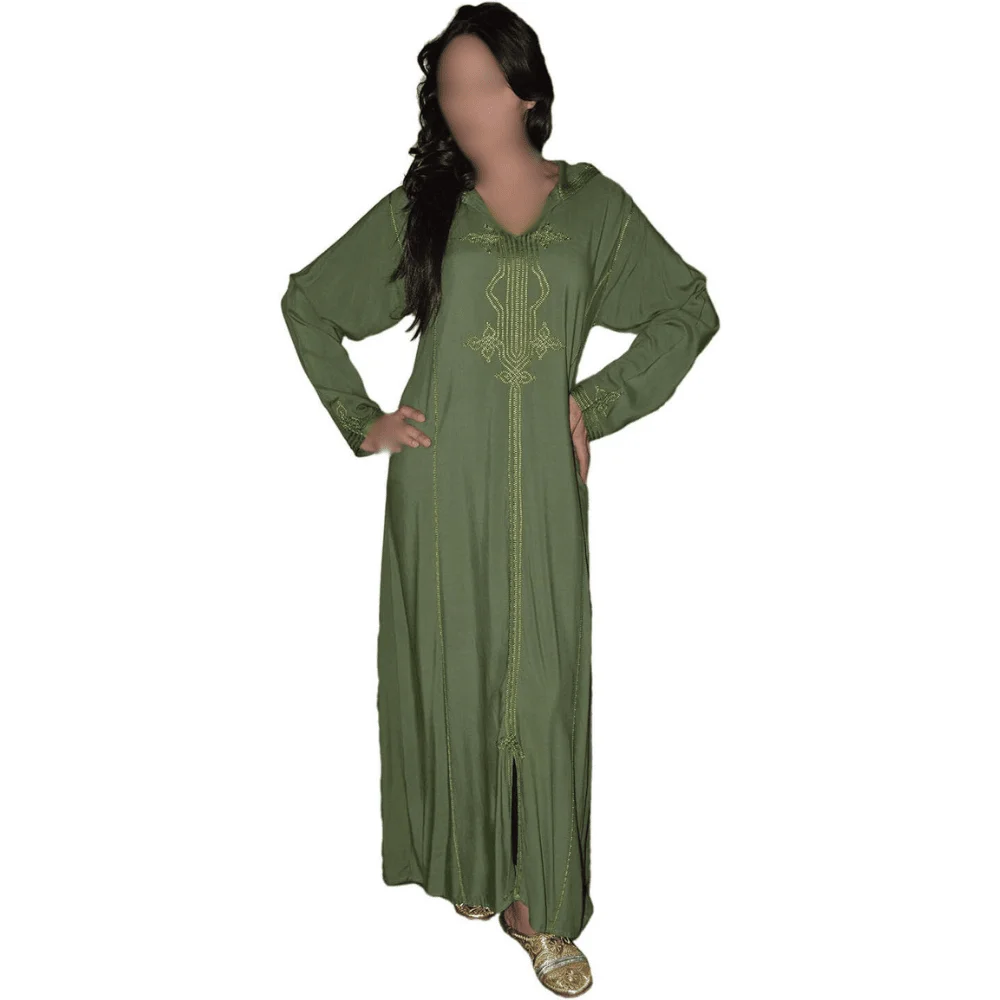 Moroccan Women Djellaba | Handmade with Delicate Embroidery