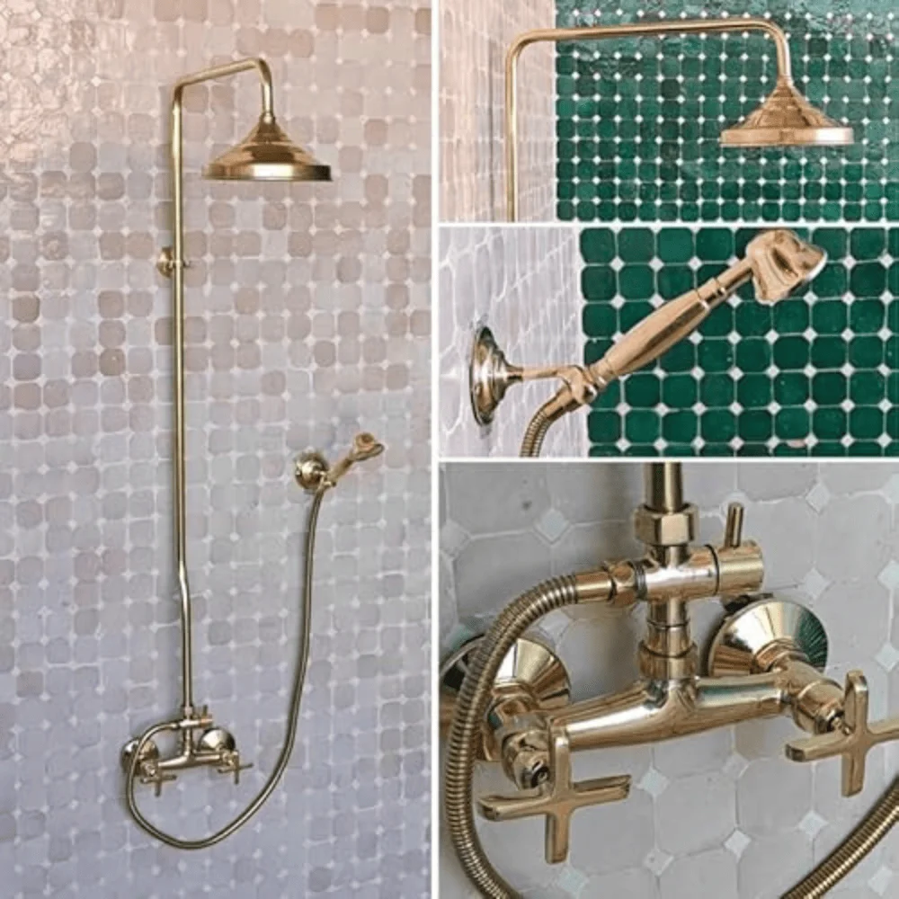 Moroccan Handmade Solid Brass Shower | Bathroom Fixtures