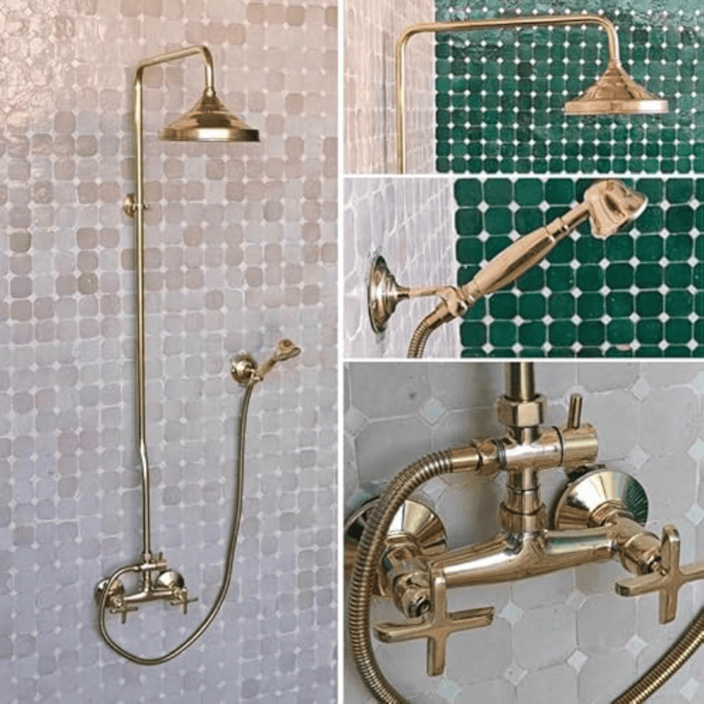 Moroccan Handmade Solid Brass Shower | Bathroom Fixtures