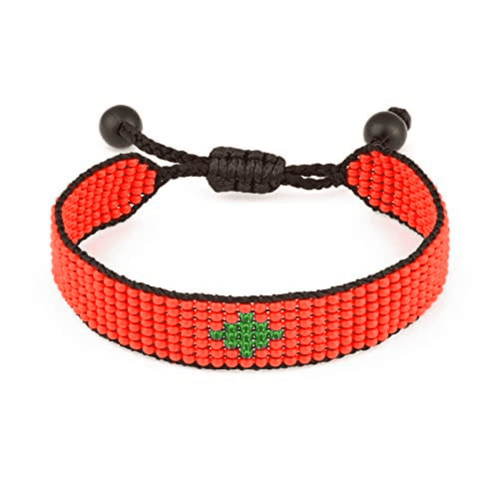 Moroccan Handcrafted Flag Bracelet Adjustable Beaded Jewelry