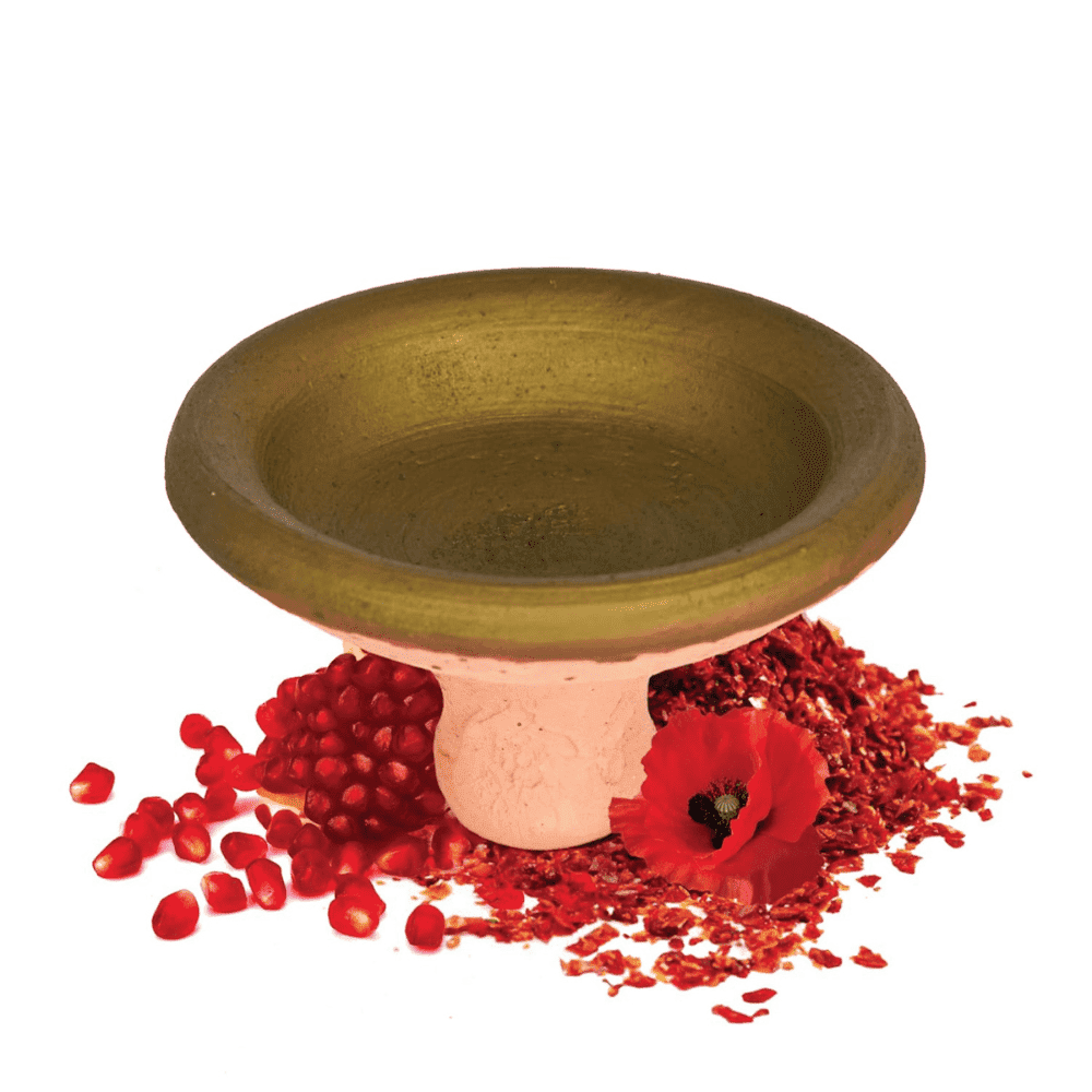 Traditional Moroccan Lip & Cheek Stain in Clay Pot – Red