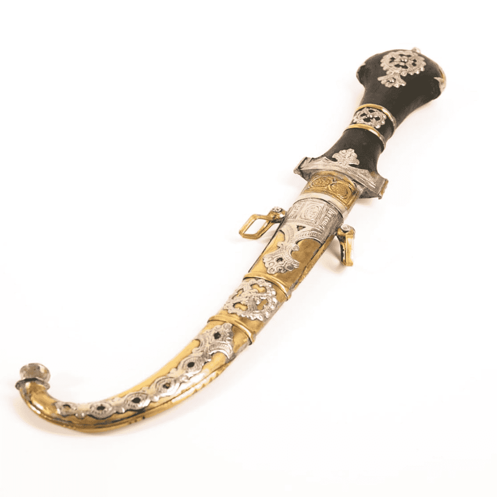 Handmade Moroccan Koummya Dagger – Berber Curved Knife