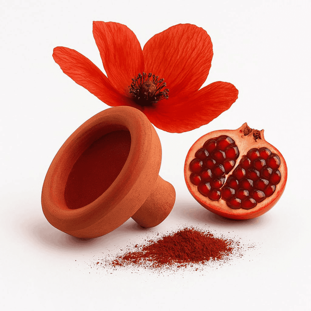 Moroccan Aker Fassi Clay Pot Lip & Cheek Stain – Red Tint