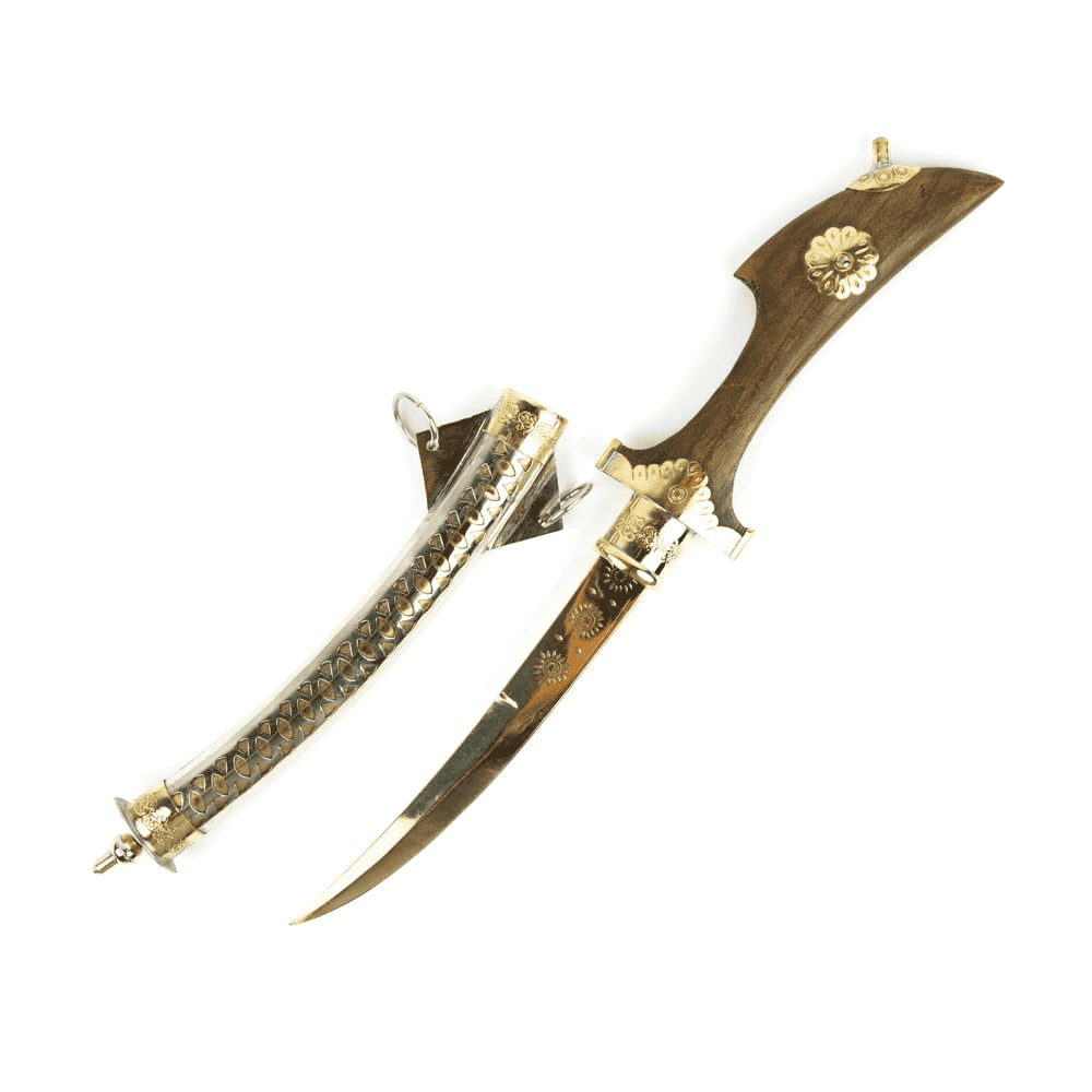 Moroccan Koummya Dagger – Handmade with Wood & Steel Blade