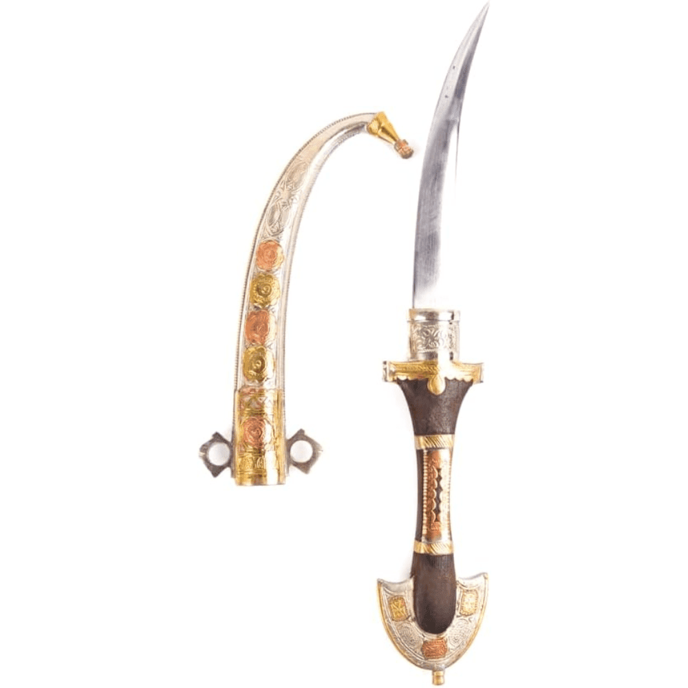 Handmade Moroccan Jambiya Dagger Cultural Collectible Knife