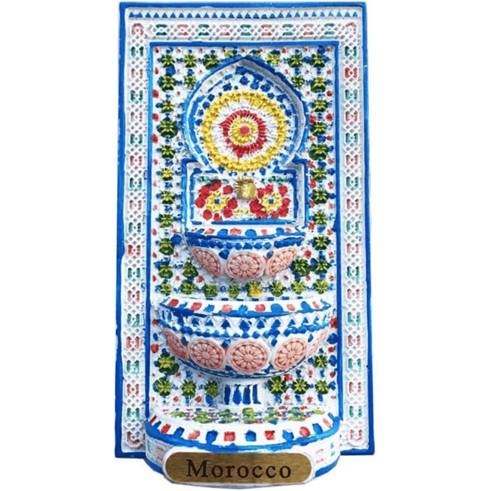 Morocco 3D Stone Carving Fridge Magnet Resin Travel Souvenir