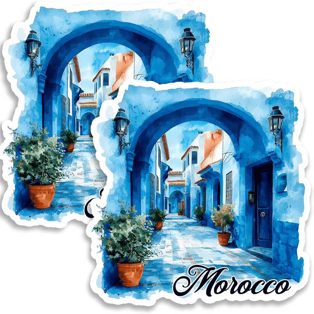 Morocco Vinyl Fridge Magnet Set – Souvenir with Strong Hold