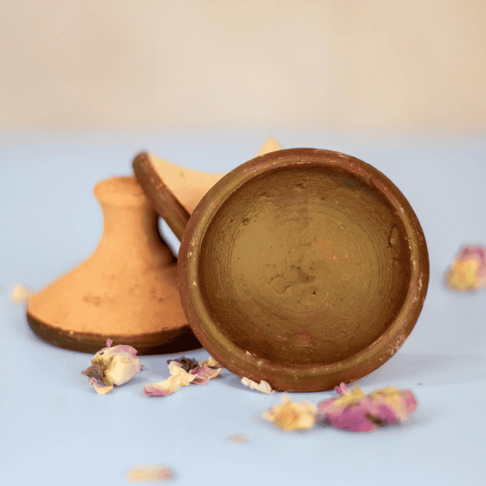 Authentic Moroccan Clay Pot Lip Stain Red Brick Matte Finish