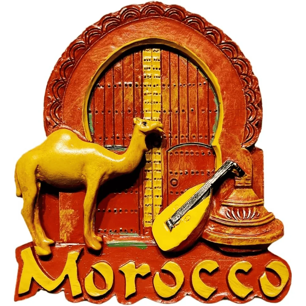 Morocco Camel Resin Fridge Magnet Hand Painted Souvenir
