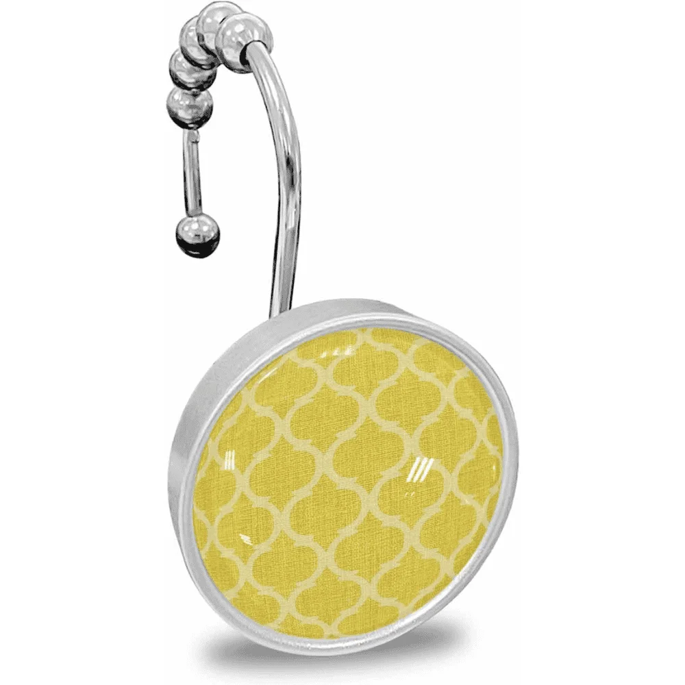 Morocco Shower Curtain Hooks Stainless Steel Decorative Ring
