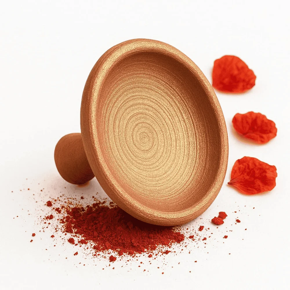 Authentic Moroccan Aker Fassi Clay Lip & Cheek Stain Natural