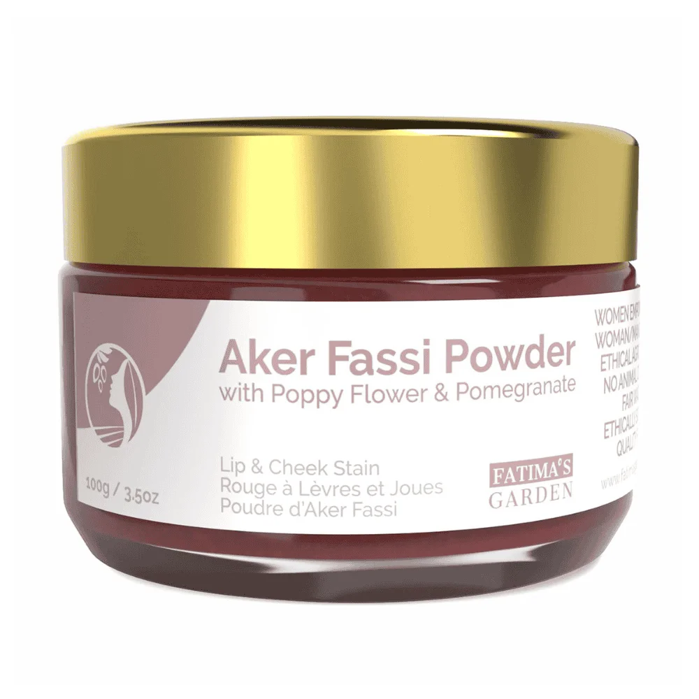 Moroccan Aker Fassi Powder with Pomegranate Bark for Beauty