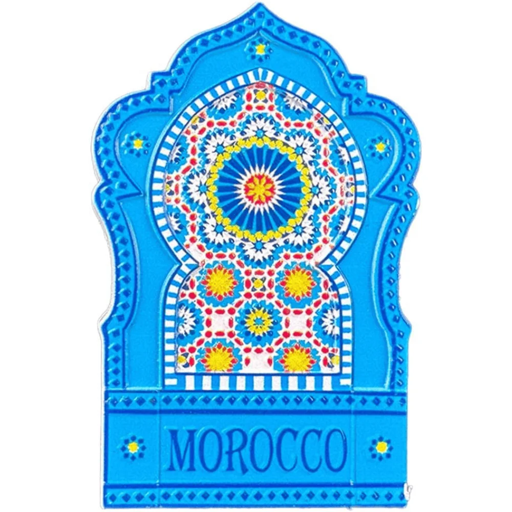 Morocco Fridge Magnet Travel Souvenir| Moroccan Mosaic Decor